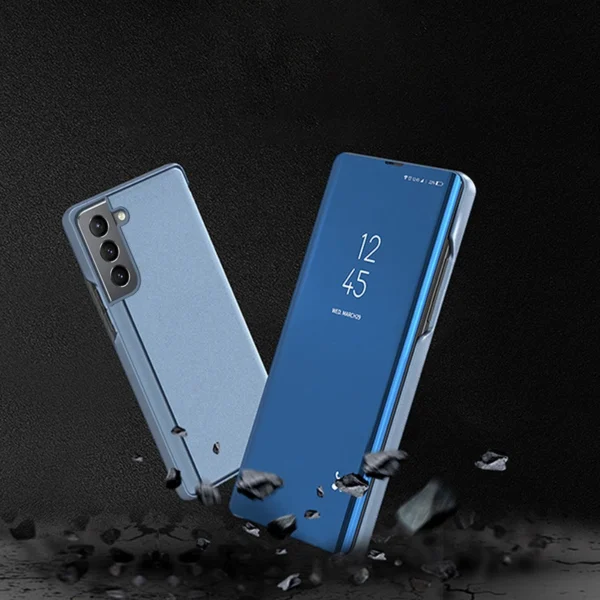 Clear View Case blue cover for Samsung Galaxy S22 + (S22 Plus)eng