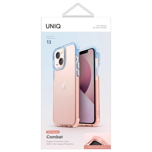 Uniq Combat Duo case iPhone 13 6.1" blue-pink/blue-pinkeng