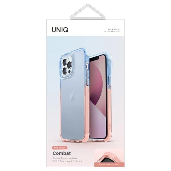 Uniq Combat Duo case iPhone 13 Pro Max 6.7" blue-pink/blue-pinkeng