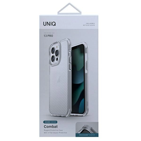 Uniq Combat case for iPhone 13 Pro / iPhone 13 - transparenteng
