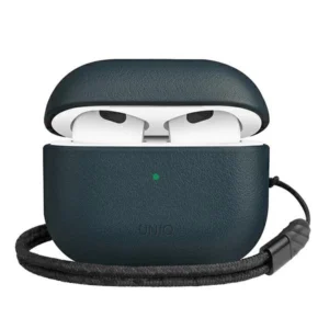 Uniq Terra Genuine Leather case for AirPods 3 - blueeng