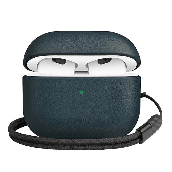 Uniq Terra Genuine Leather case for AirPods 3 - blueeng