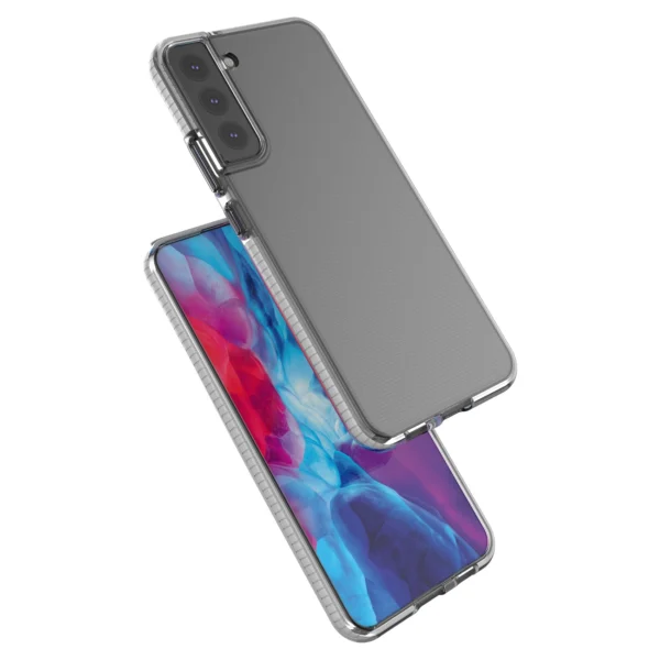 Spring Case cover gel case with colored frame for Samsung Galaxy S22+ (S22 Plus) blackeng