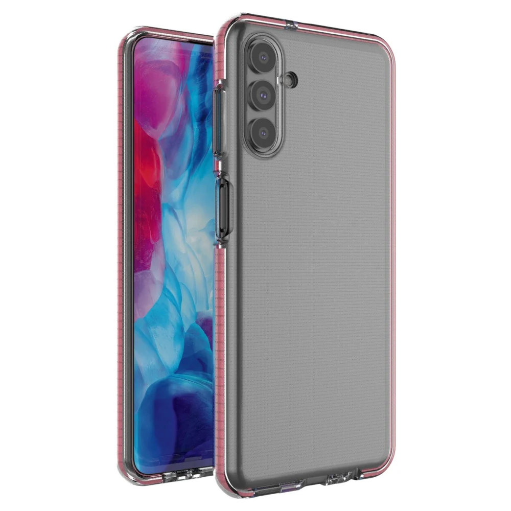 Spring Case Cover Gel Cover with Color Frame for Samsung Galaxy A13 5G Light Pinkeng