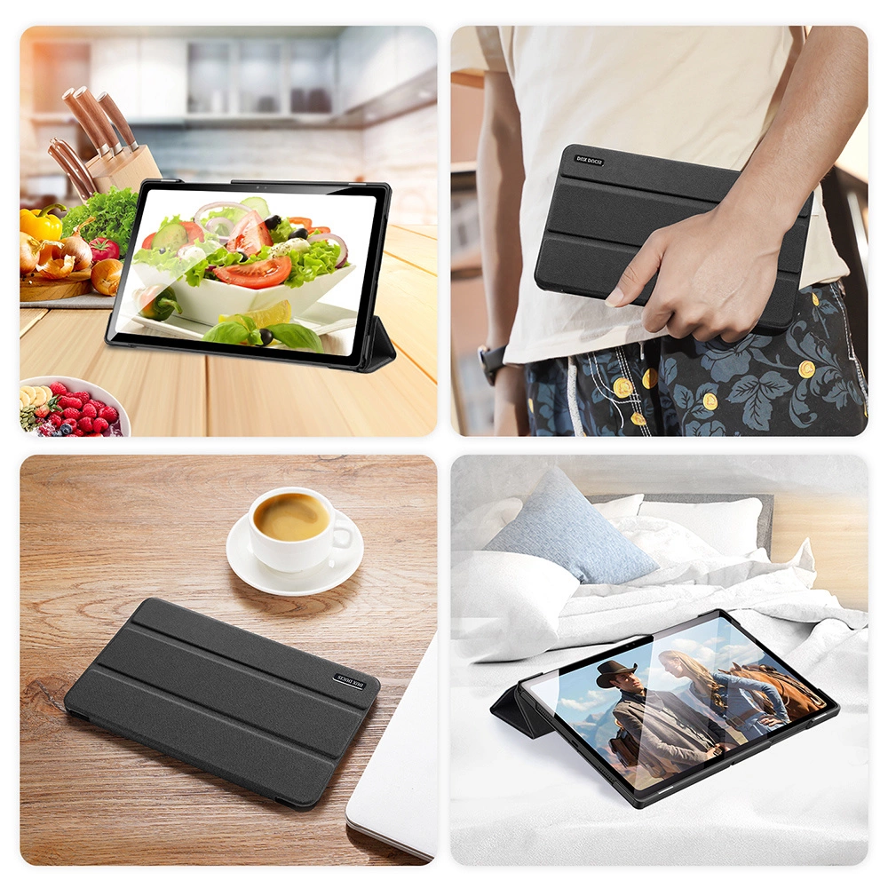 Dux Ducis Domo Foldable Cover Tablet Case with Smart Sleep Function Stand Samsung Galaxy Tab A8 10.5'' 2021 Blackeng