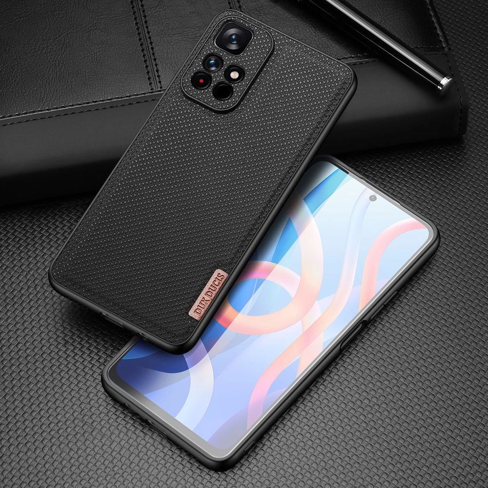 Dux Ducis Fino case cover covered with nylon material Poco M4 Pro 5G blackeng
