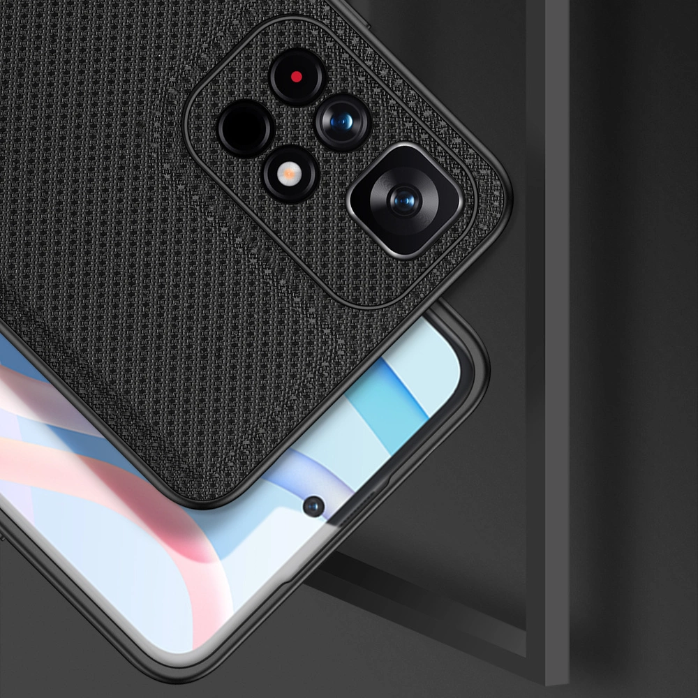 Dux Ducis Fino case cover covered with nylon material Poco M4 Pro 5G blackeng