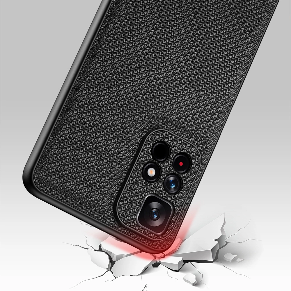 Dux Ducis Fino case cover covered with nylon material Poco M4 Pro 5G blackeng