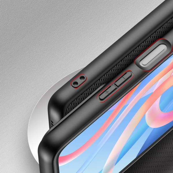 Dux Ducis Fino case cover covered with nylon material Poco M4 Pro 5G blackeng