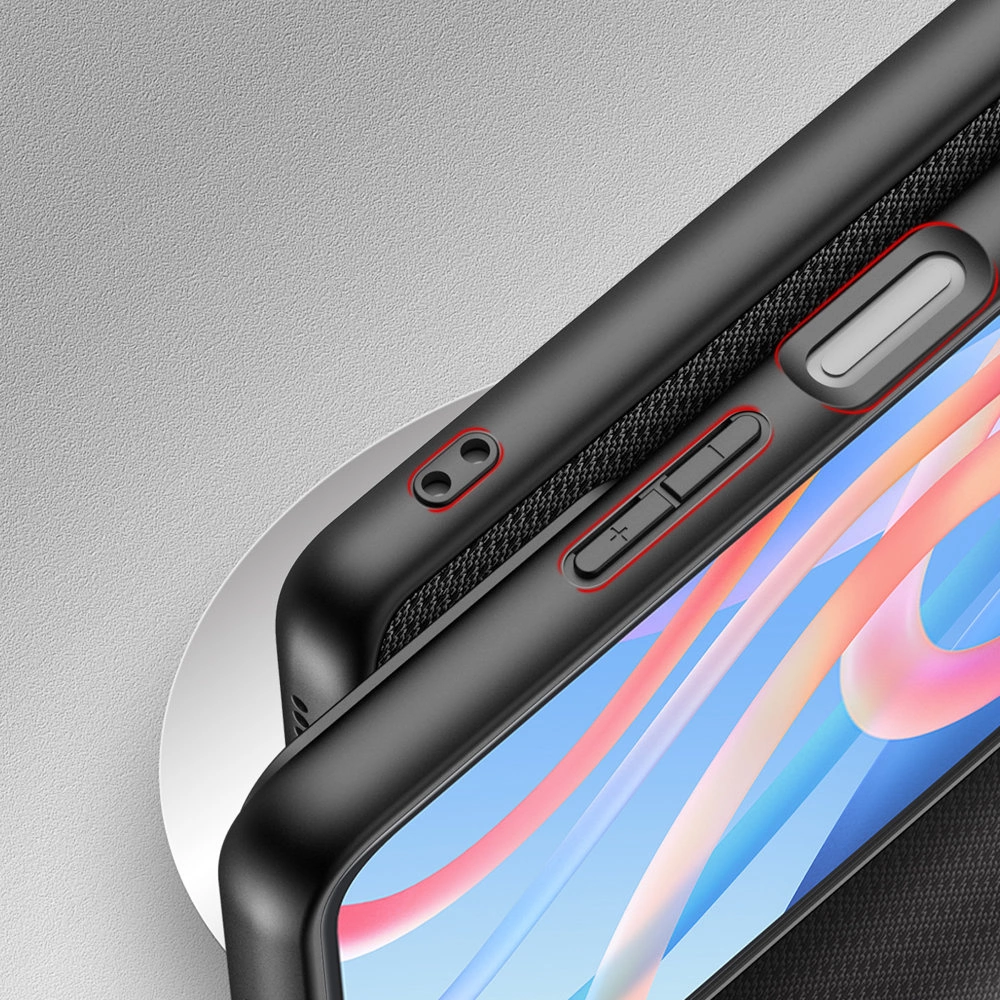 Dux Ducis Fino case cover covered with nylon material Poco M4 Pro 5G blackeng