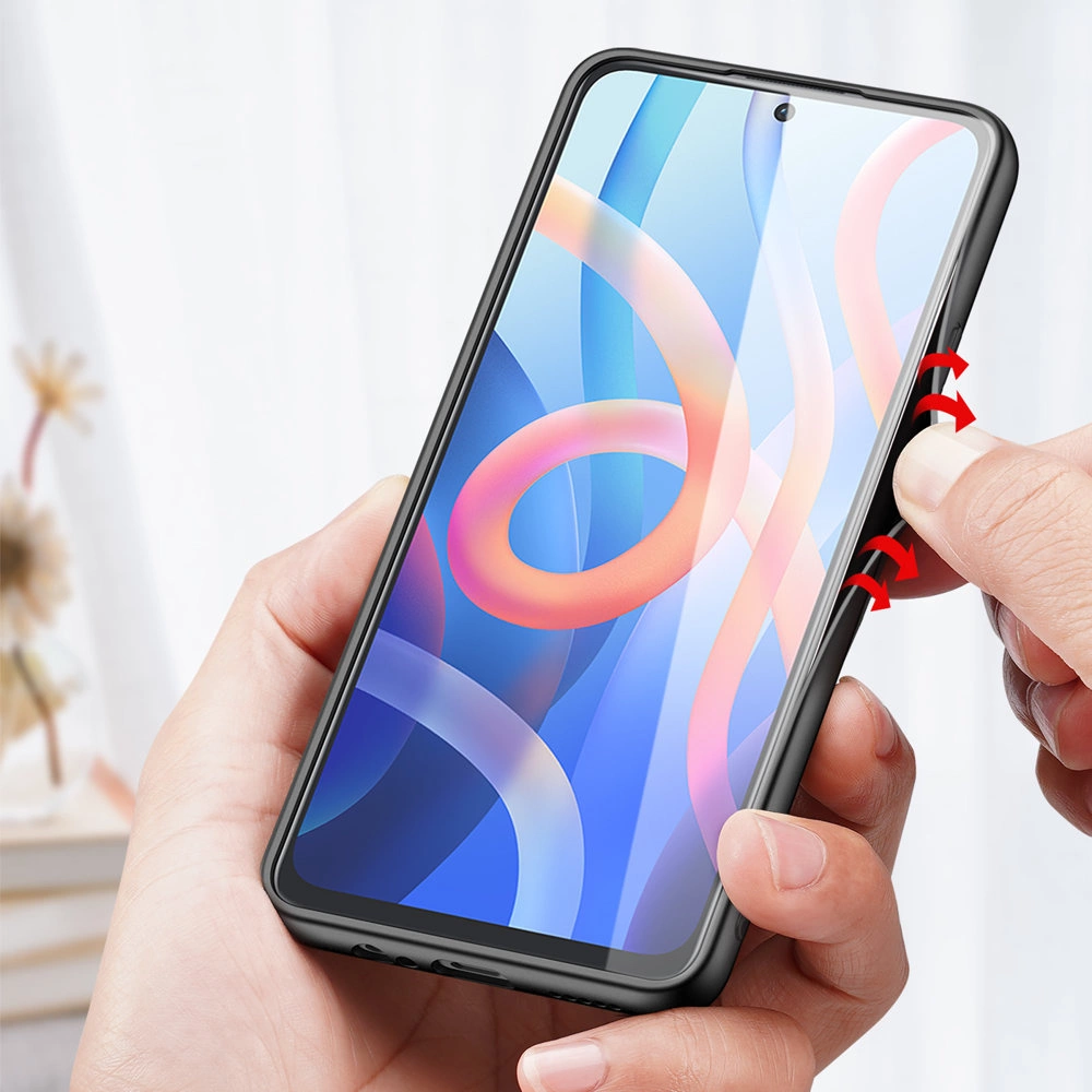 Dux Ducis Fino case cover covered with nylon material Poco M4 Pro 5G blackeng