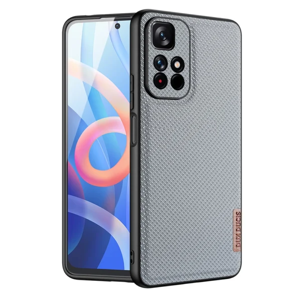 Dux Ducis Fino case cover covered with nylon material Poco M4 Pro 5G blueeng