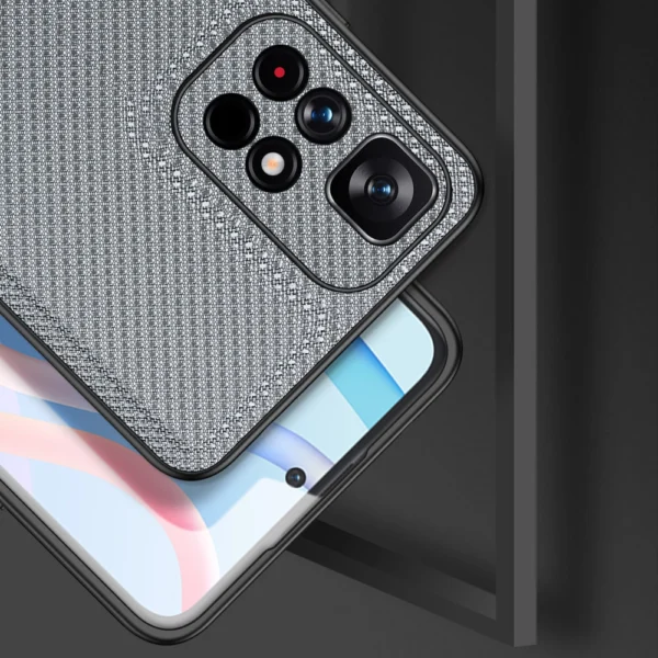 Dux Ducis Fino case cover covered with nylon material Poco M4 Pro 5G blueeng