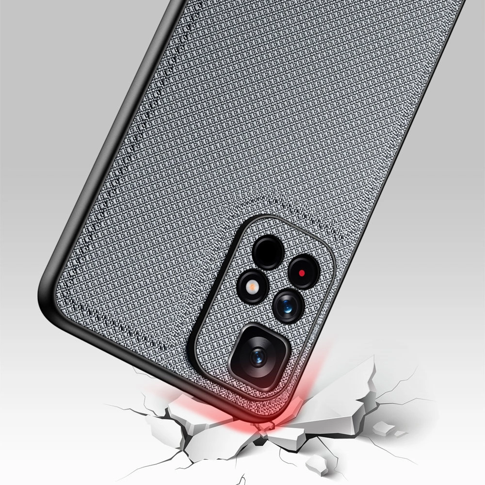 Dux Ducis Fino case cover covered with nylon material Poco M4 Pro 5G blueeng