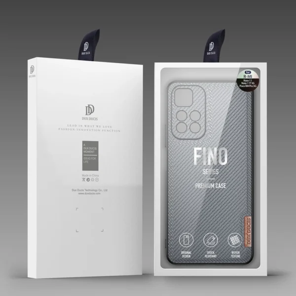 Dux Ducis Fino case cover covered with nylon material Poco M4 Pro 5G blueeng
