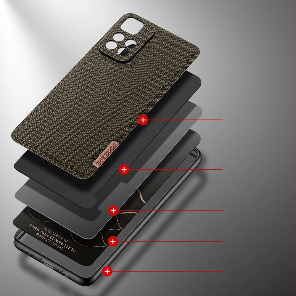 Dux Ducis Fino case cover covered with nylon material Poco M4 Pro 5G greeneng