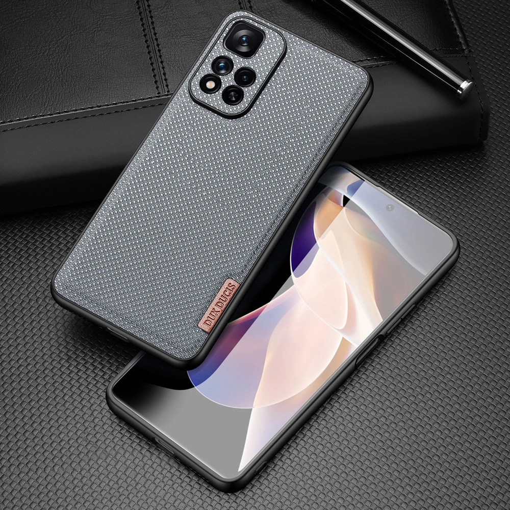 Dux Ducis Fino case nylon covered cover Xiaomi Redmi Note 11 Pro+ 5G (China) / 11 Pro 5G (China) / Mi11i HyperCharge / Poco X4 NFC 5G blueeng