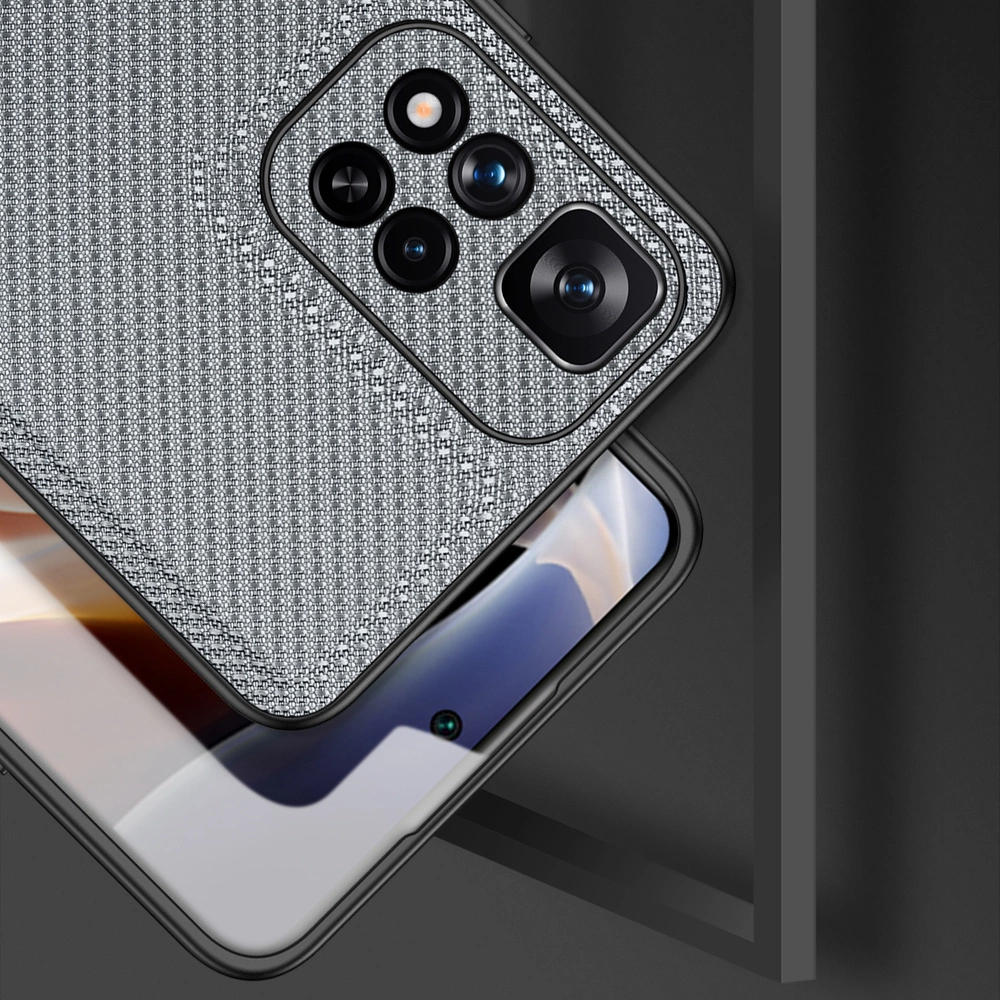Dux Ducis Fino case nylon covered cover Xiaomi Redmi Note 11 Pro+ 5G (China) / 11 Pro 5G (China) / Mi11i HyperCharge / Poco X4 NFC 5G blueeng