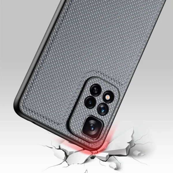 Dux Ducis Fino case nylon covered cover Xiaomi Redmi Note 11 Pro+ 5G (China) / 11 Pro 5G (China) / Mi11i HyperCharge / Poco X4 NFC 5G blueeng