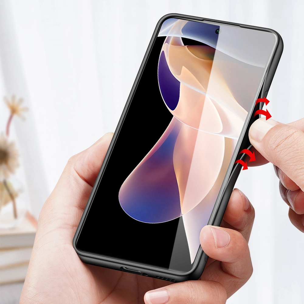 Dux Ducis Fino case nylon covered cover Xiaomi Redmi Note 11 Pro+ 5G (China) / 11 Pro 5G (China) / Mi11i HyperCharge / Poco X4 NFC 5G blueeng