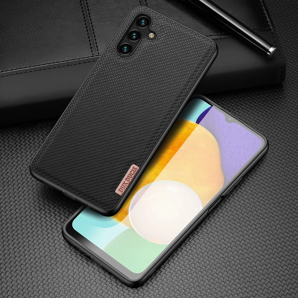 Dux Ducis Fino case is nylon covered Samsung Galaxy A13 5G blackeng