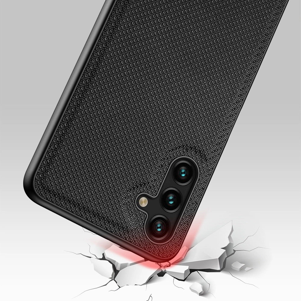 Dux Ducis Fino case is nylon covered Samsung Galaxy A13 5G blackeng