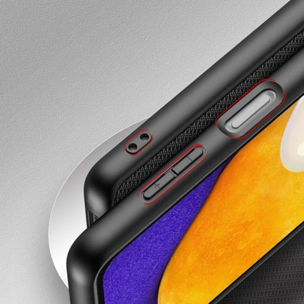 Dux Ducis Fino case is nylon covered Samsung Galaxy A13 5G blackeng