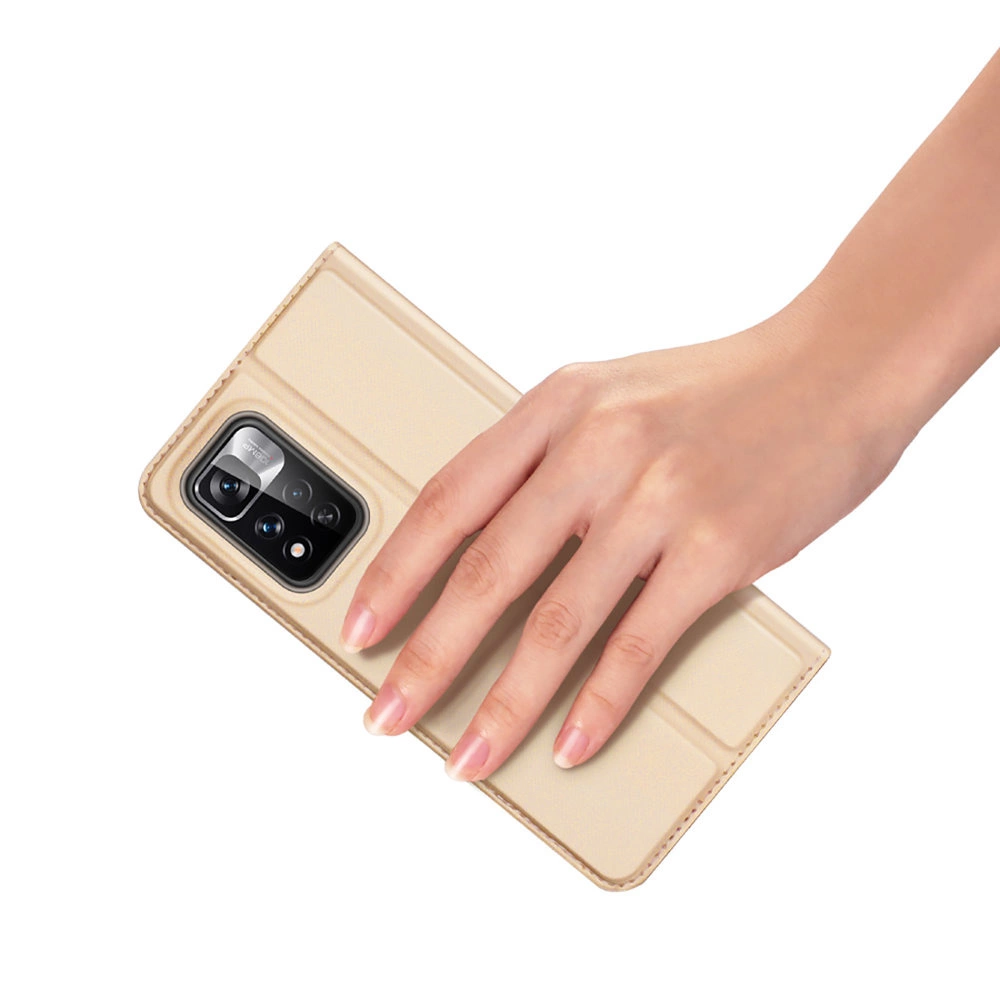 Dux Ducis Skin Pro holster case with flip cover Xiaomi Redmi Note 11 Pro+ 5G (China) / 11 Pro 5G (China) / Mi11i HyperCharge / POCO X4 NFC goldeng