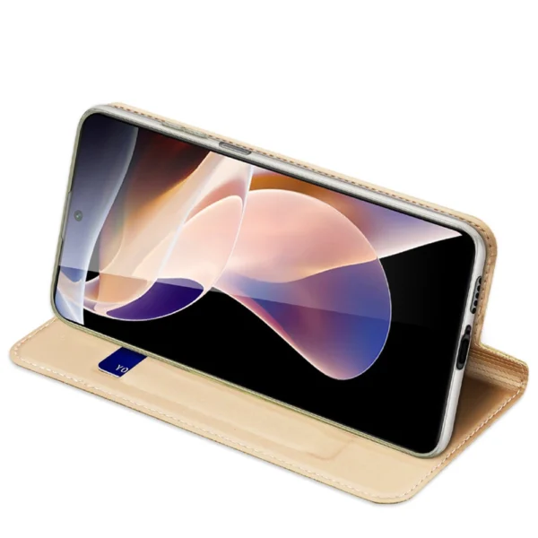 Dux Ducis Skin Pro Holster Case Cover Flip Poco M4 Pro 5G goldeng