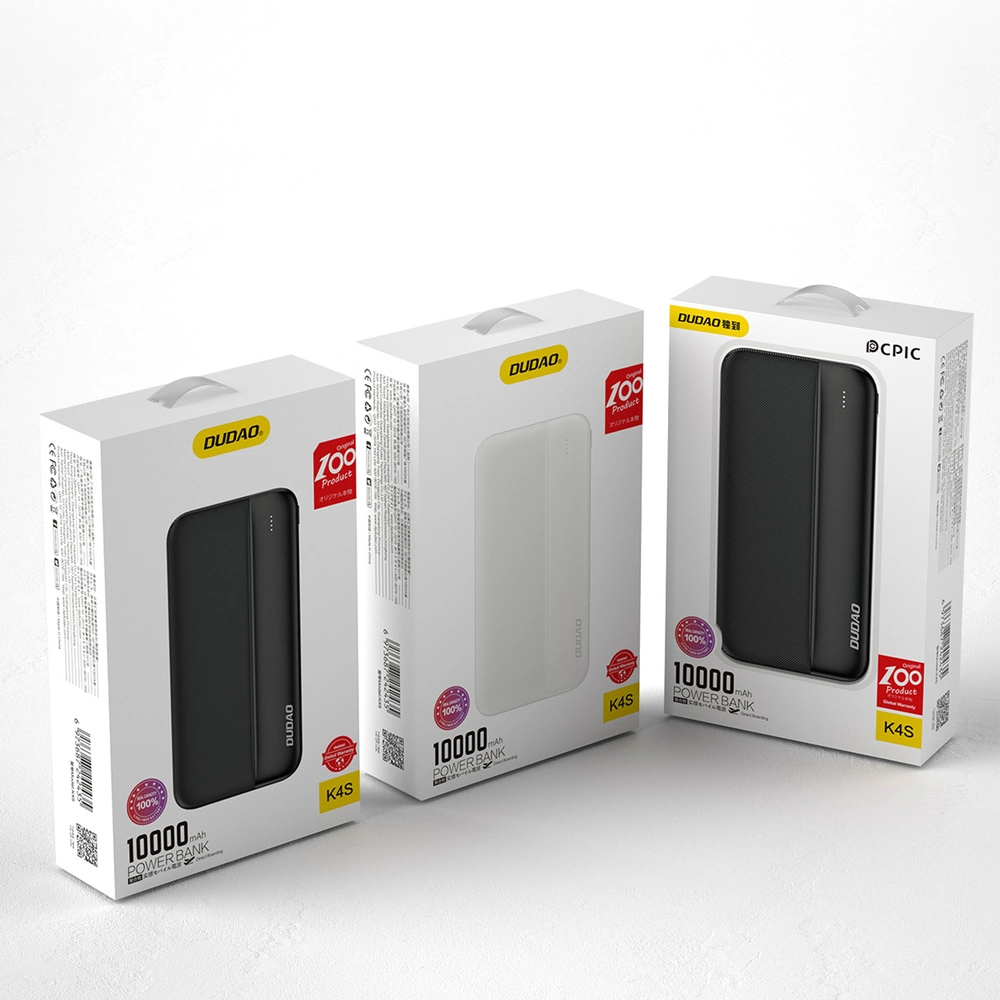 Dudao K4S powerbank 2x USB Type A 10000mAh 5V / 2A whiteeng