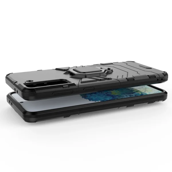 Ring Armor tough hybrid case cover + magnetic holder for Samsung Galaxy S22 + (S22 Plus) blackeng