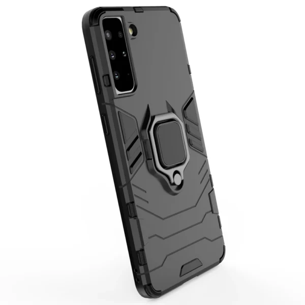 Ring Armor tough hybrid case cover + magnetic holder for Samsung Galaxy S22 + (S22 Plus) blackeng