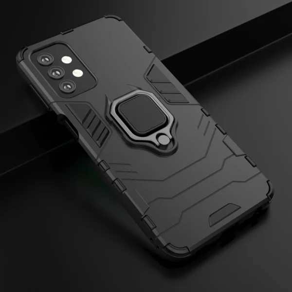 Ring Armor tough hybrid case cover + magnetic holder for Samsung Galaxy A33 5G blackeng