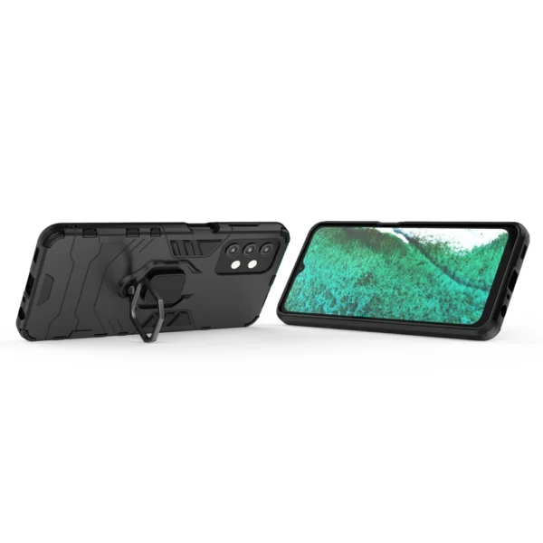 Ring Armor tough hybrid case cover + magnetic holder for Samsung Galaxy A13 5G blackeng