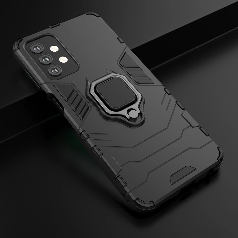 Ring Armor tough hybrid case cover + magnetic holder for Samsung Galaxy A13 5G blackeng