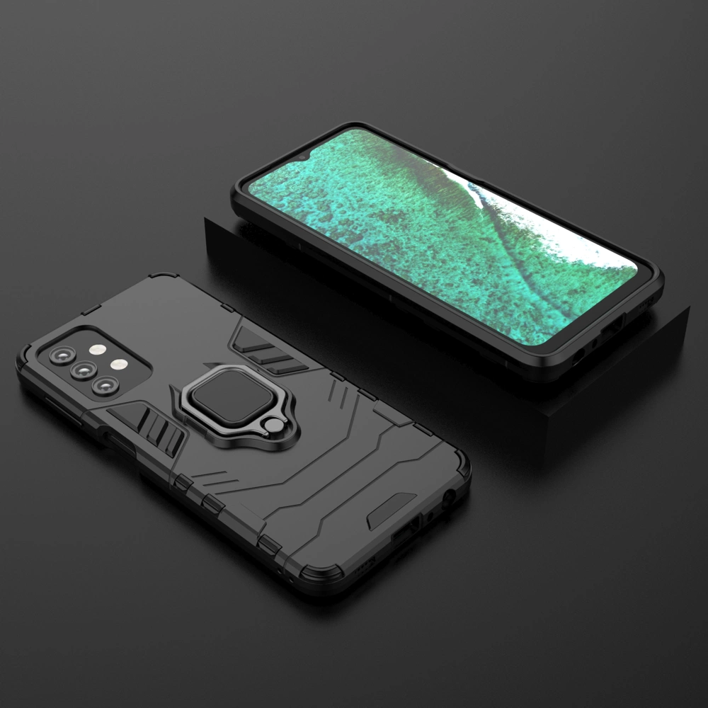 Ring Armor tough hybrid case cover + magnetic holder for Samsung Galaxy A13 5G blackeng
