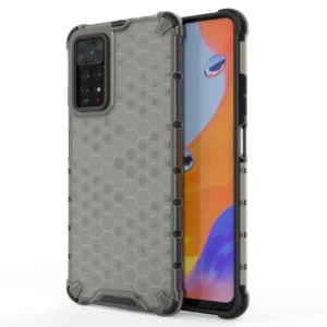 Honeycomb case armored cover with a gel frame for Xiaomi Redmi Note 11 Pro + / 11 Pro blackeng