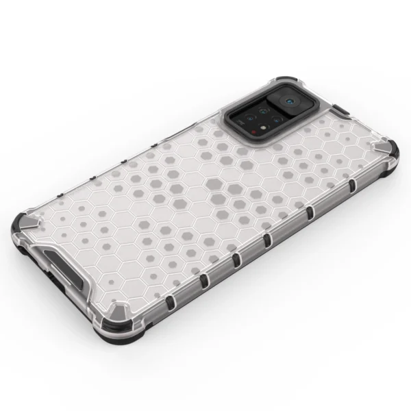 Honeycomb case armored cover with a gel frame for Xiaomi Redmi Note 11 Pro + / 11 Pro blackeng