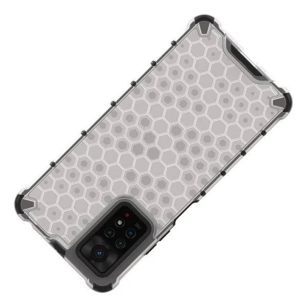 Honeycomb case armored cover with a gel frame for Xiaomi Redmi Note 11 Pro + / 11 Pro blackeng
