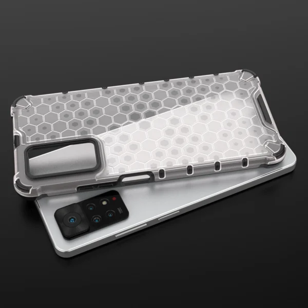 Honeycomb case armored cover with a gel frame for Xiaomi Redmi Note 11 Pro + / 11 Pro blackeng