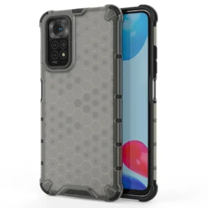Honeycomb case armored cover with a gel frame for Xiaomi Redmi Note 11S / Note 11 blackeng