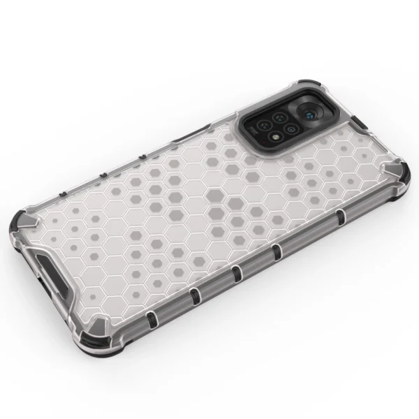 Honeycomb case armored cover with a gel frame for Xiaomi Redmi Note 11S / Note 11 blackeng