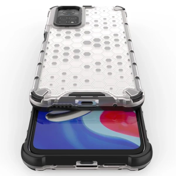 Honeycomb case armored cover with a gel frame for Xiaomi Redmi Note 11S / Note 11 blackeng