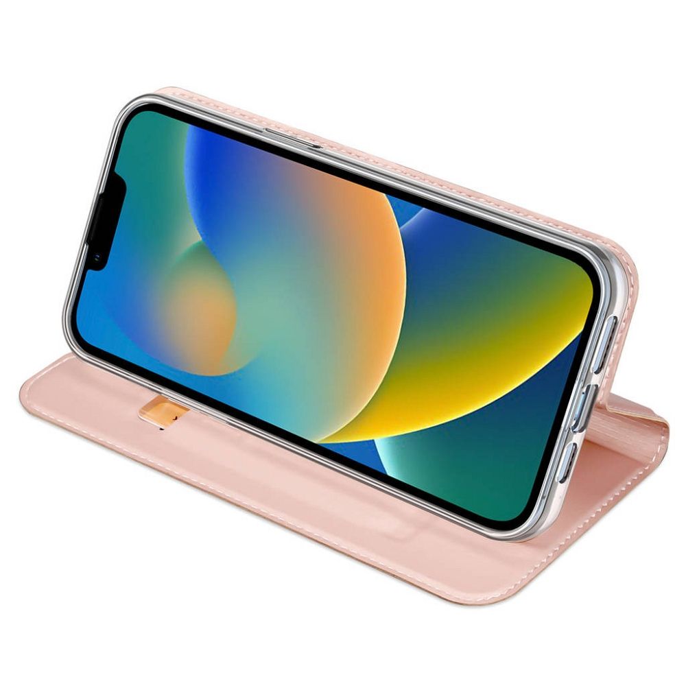 DUX DUCIS wallet case SKIN PRO for IPHONE 14 Plus rose