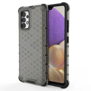 Honeycomb case armored cover with a gel frame for Samsung Galaxy A03s (166.5) blackeng
