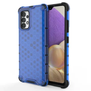 Honeycomb case armored cover with a gel frame for Samsung Galaxy A03s (166.5) blueeng