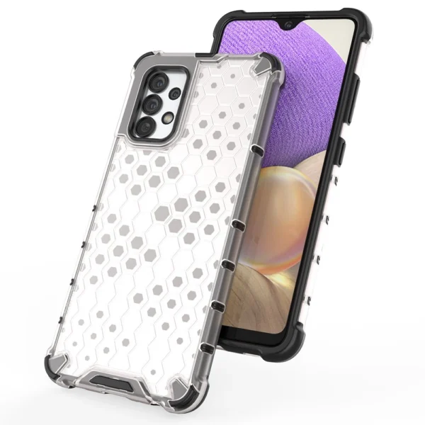 Honeycomb case armored cover with a gel frame for Samsung Galaxy A13 5G blueeng