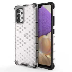 Honeycomb case armored cover with a gel frame for Samsung Galaxy A13 5G transparenteng