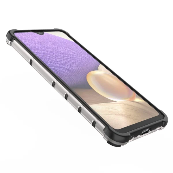 Honeycomb case armored cover with a gel frame for Samsung Galaxy A13 5G transparenteng