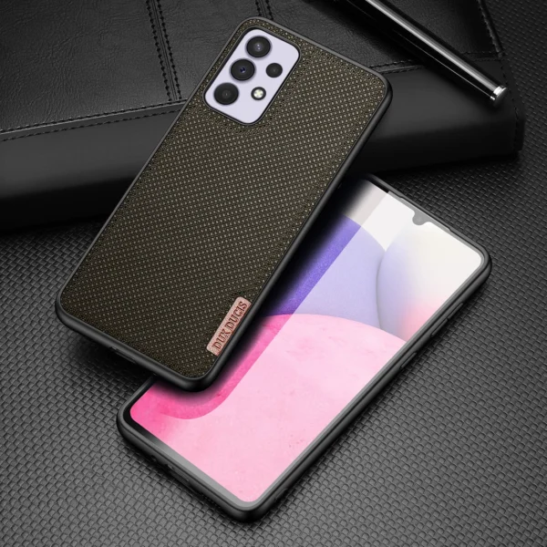 Dux Ducis Fino case is made of nylon material for Samsung Galaxy A33 5G greeneng